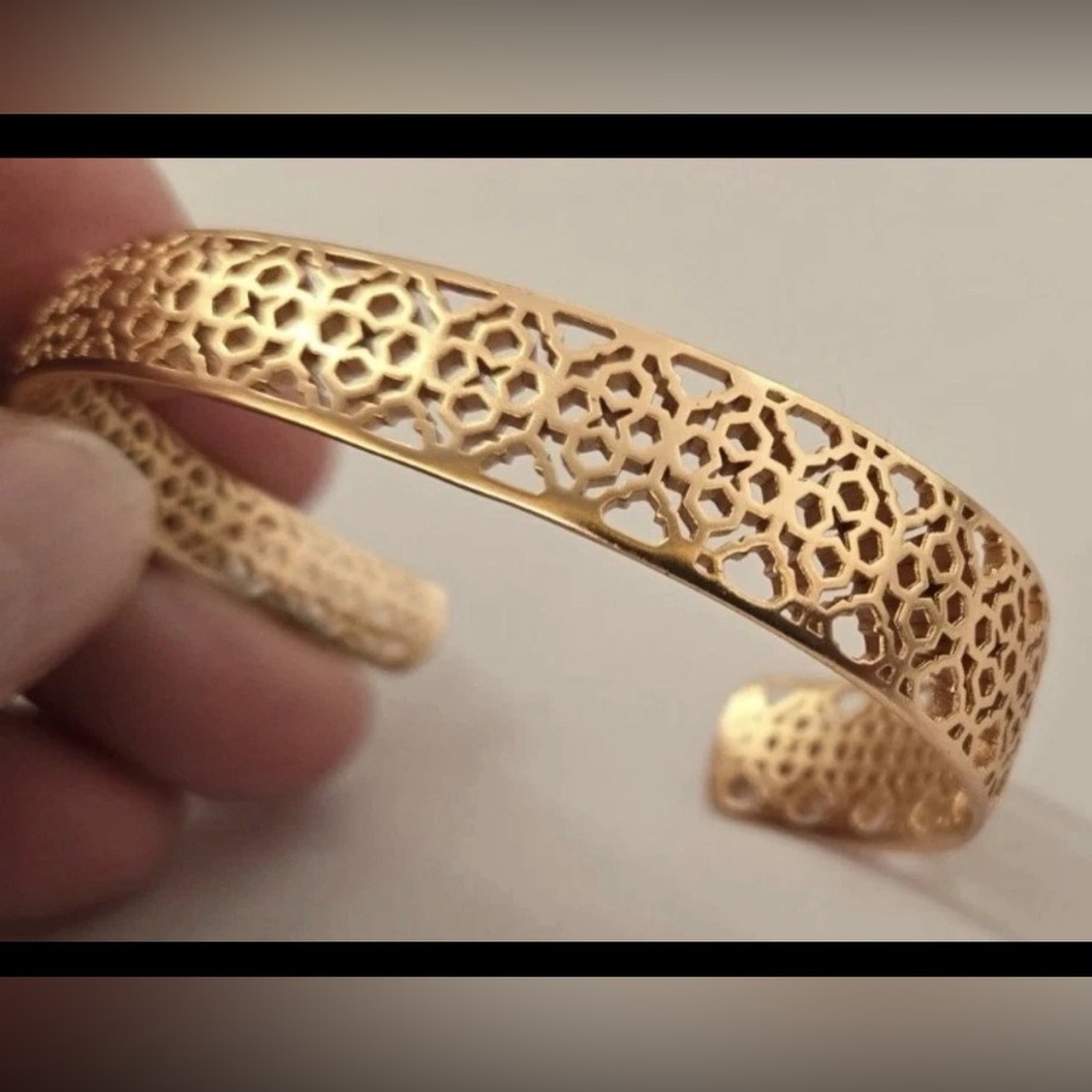 Kendra Scott Uma Filigree Gold Cuff Bracelet - New!